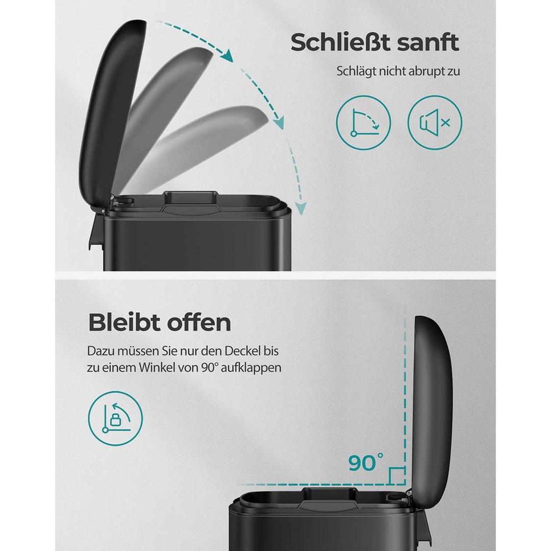 Vrijstaande Afvalbak 30 Liter – Praktische Vuilnisemmer voor Keuken, Kantoor of Bijkeuken