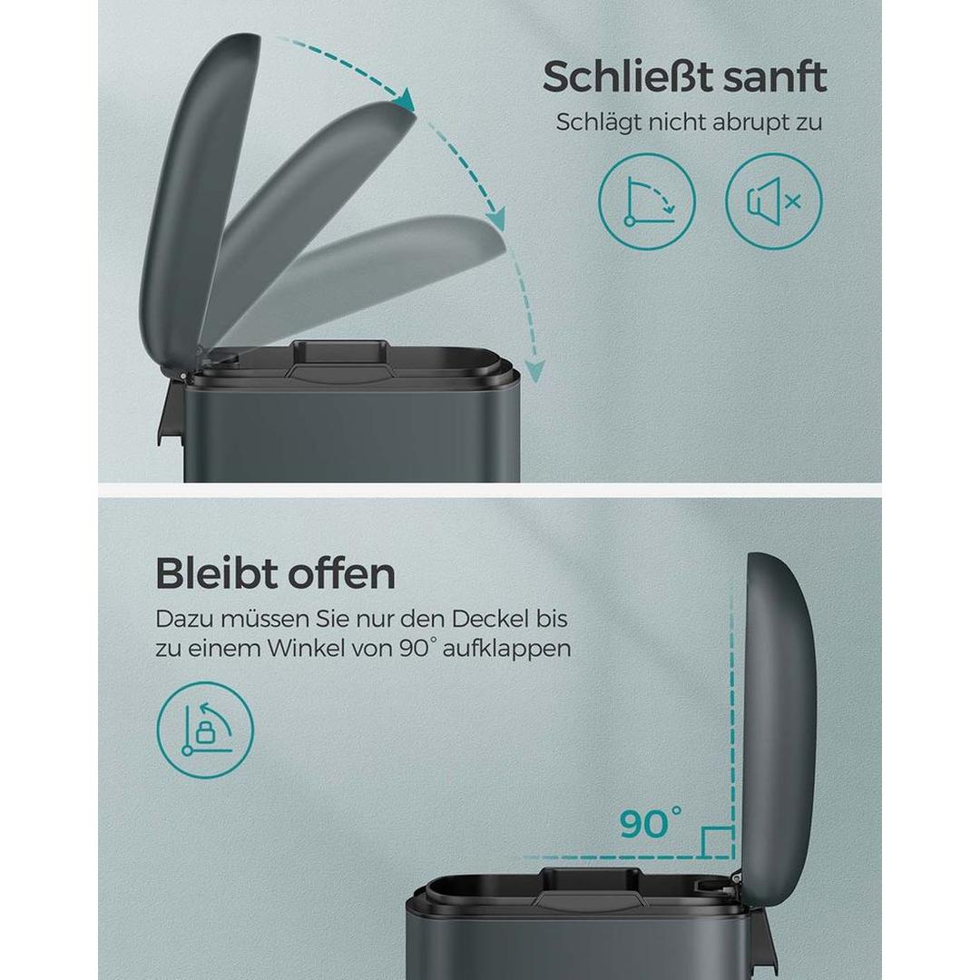 Vrijstaande Afvalbak 30 Liter – Praktische Vuilnisemmer voor Keuken, Kantoor of Bijkeuken