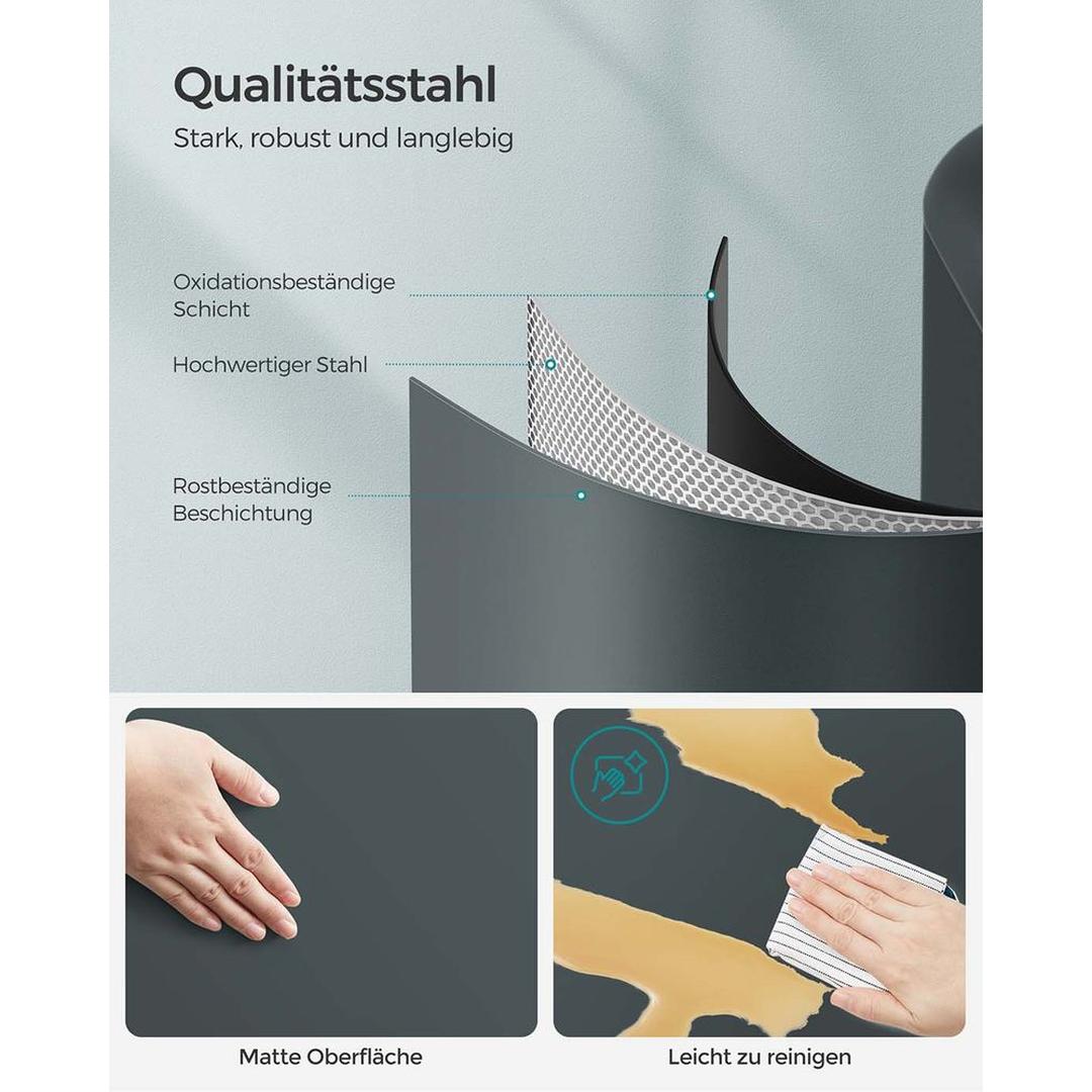 Vrijstaande Afvalbak 30 Liter – Praktische Vuilnisemmer voor Keuken, Kantoor of Bijkeuken