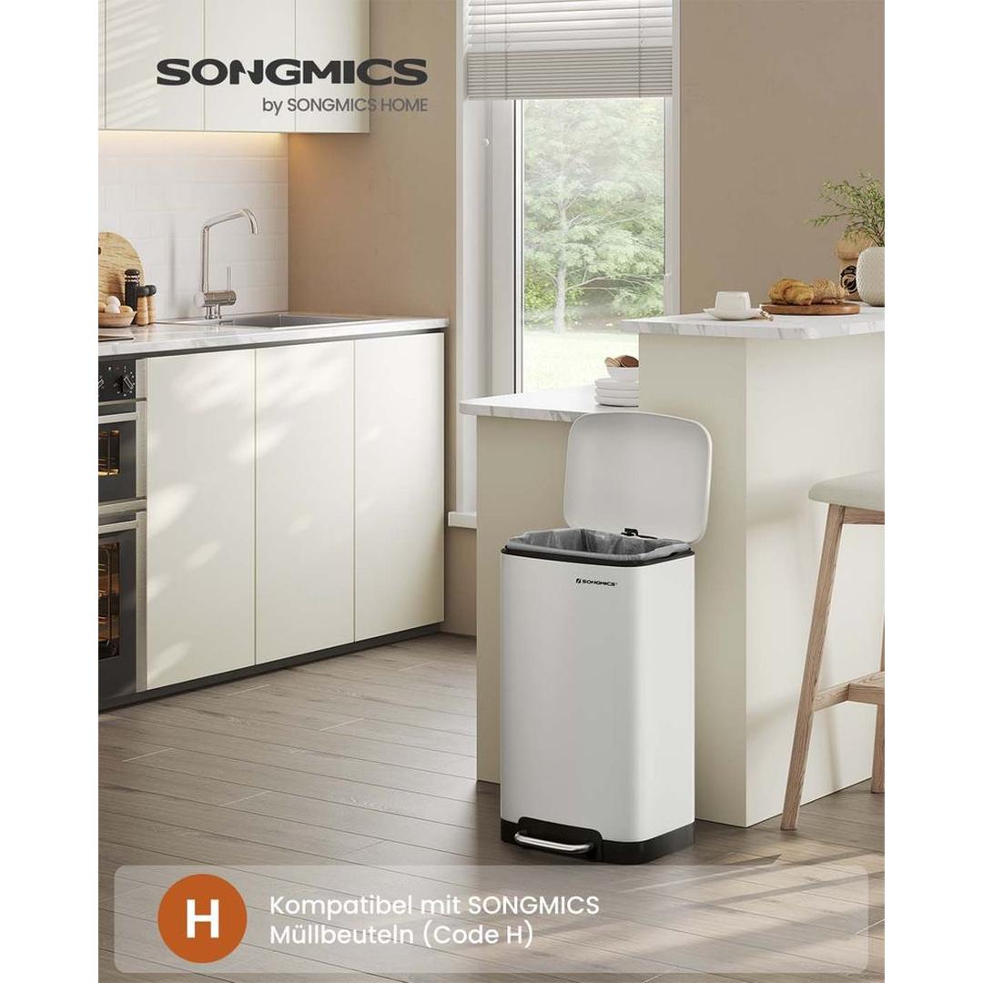 Vrijstaande Afvalbak 30 Liter – Praktische Vuilnisemmer voor Keuken, Kantoor of Bijkeuken