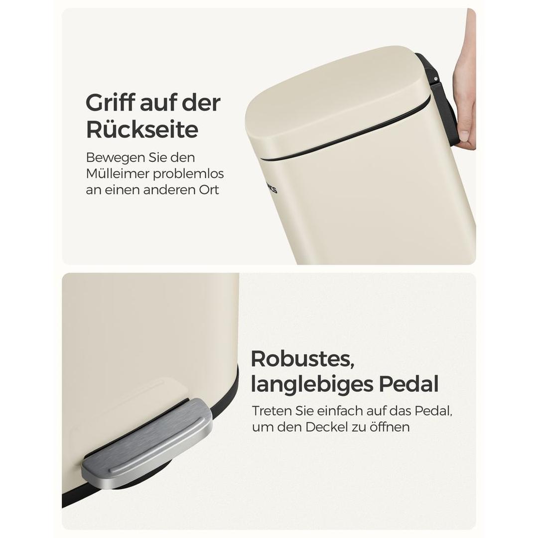 Keukenafvalbak 30 Liter – Vrijstaande Vuilnisbak met Deksel