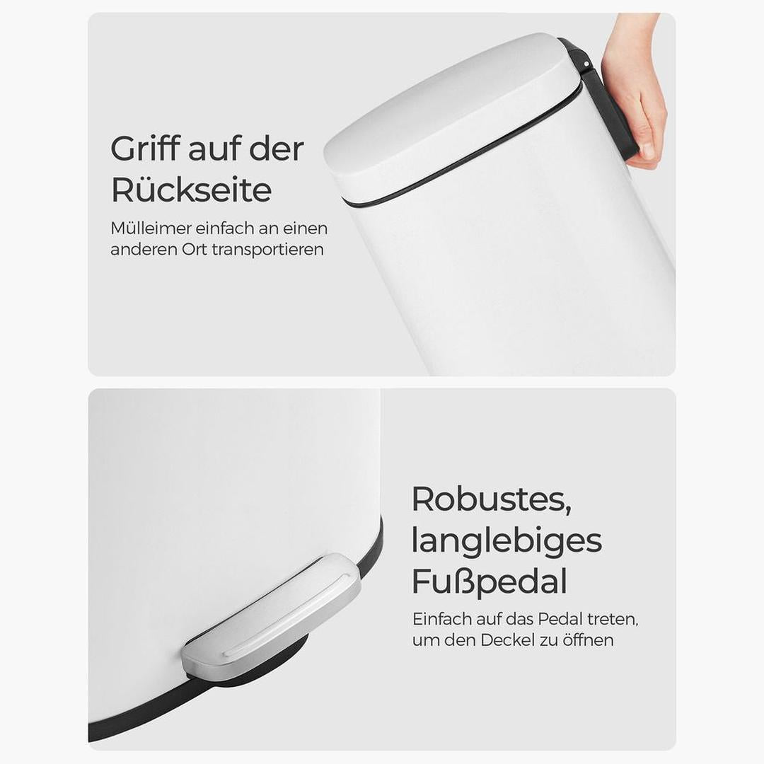 Keukenafvalbak 30 Liter – Vrijstaande Vuilnisbak met Deksel