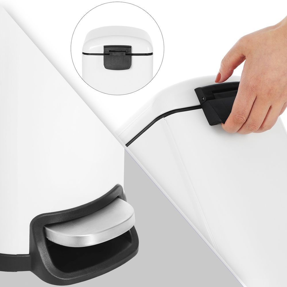 stalen mini prullenbak - make-upemmer