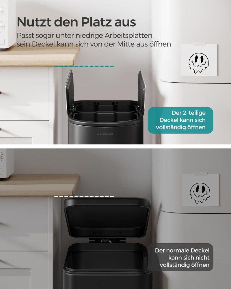 Afvalscheidingssysteem met 2 Vakken – Praktische Oplossing voor Gescheiden Afval