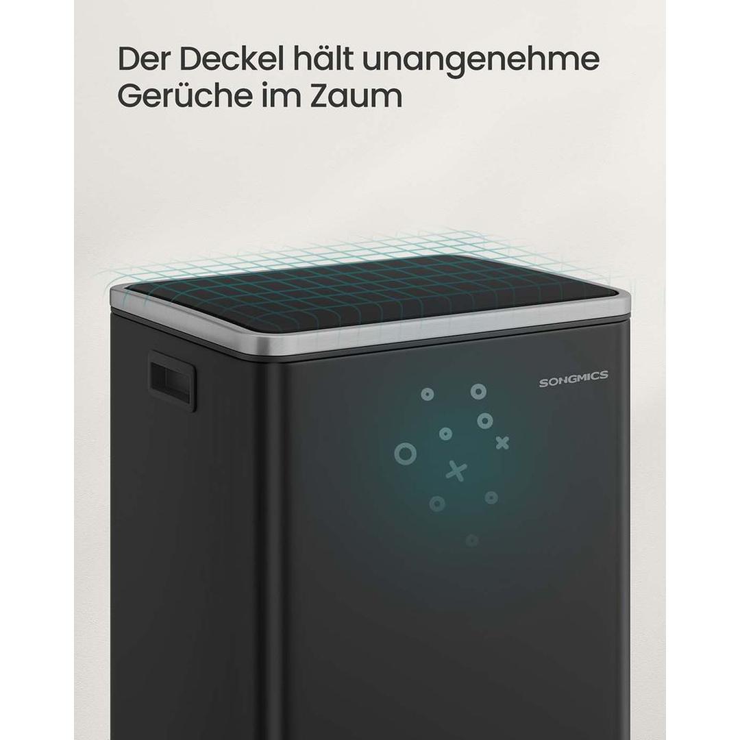 Pedaalemmer 50 Liter met Geruisloos Sluitdeksel – Afvalbak met Uitneembare Binnenemmer en Inclusief Afvalzakken