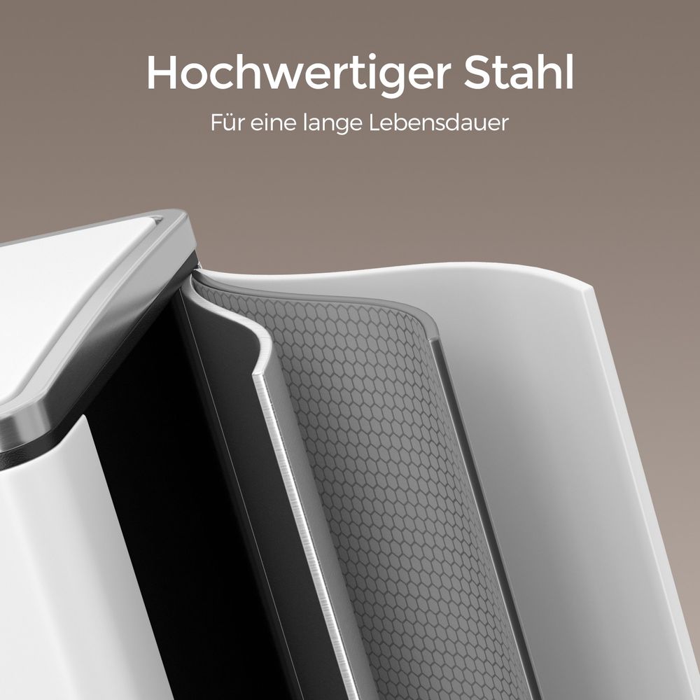 Pedaalemmer met 3 Vakken – Afvalscheidingsbak voor Gescheiden Afval in Keuken of Bijkeuken