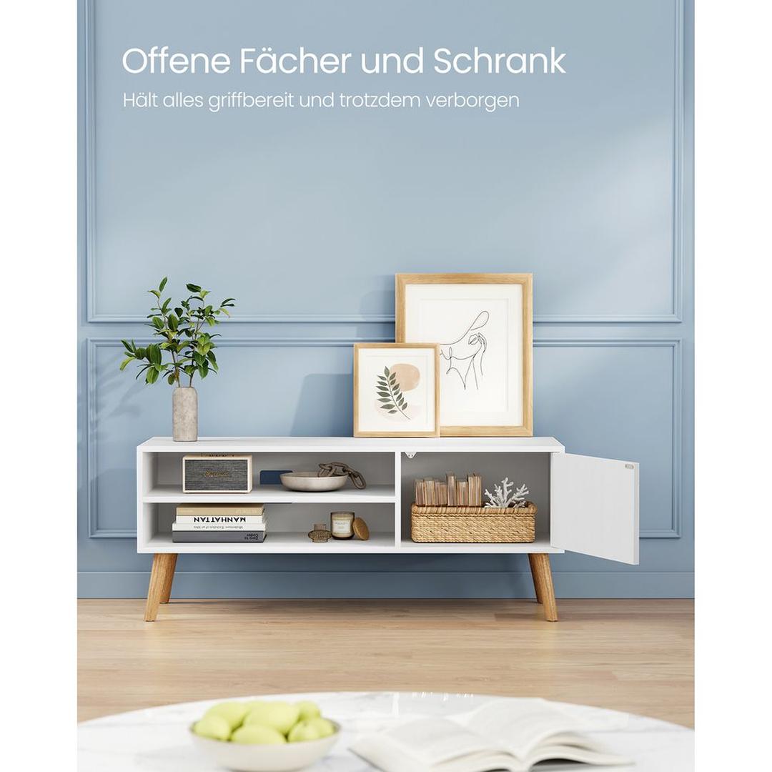 TV-Meubel met 1 Deur – 120 × 40 × 49 cm – Compacte Lage Opbergkast voor Woonkamer en Media-apparatuur
