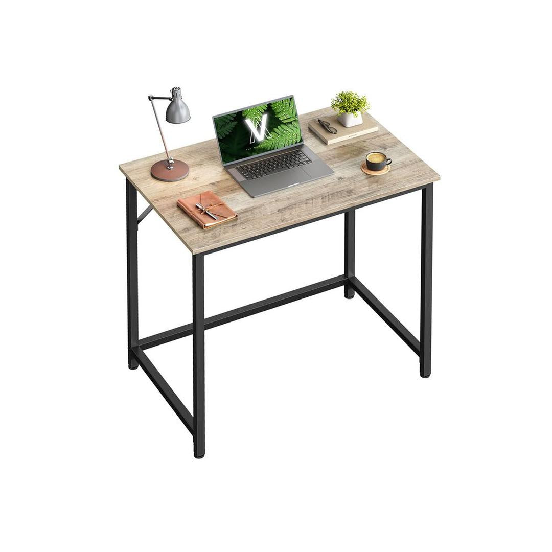 Compact Bureau met Metalen Frame – 50 × 80 × 76 cm – Stevig Werkblad voor Thuiswerk en Studie