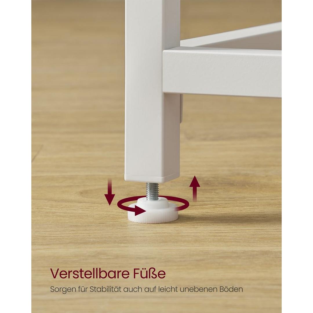 Compact Bureau met Metalen Frame – 50 × 80 × 76 cm – Stevig Werkblad voor Thuiswerk en Studie