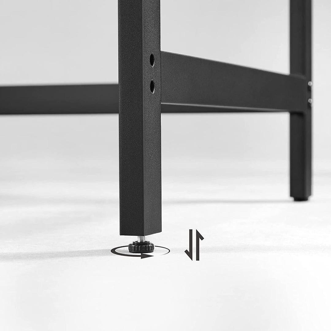 Modern Bureau met 2 Opbergplanken – Strak Werkblad voor Thuiswerk, Studie of Kantoor