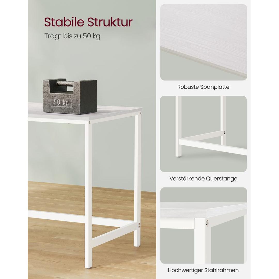 Modern Bureau met 2 Opbergplanken – Strak Werkblad voor Thuiswerk, Studie of Kantoor