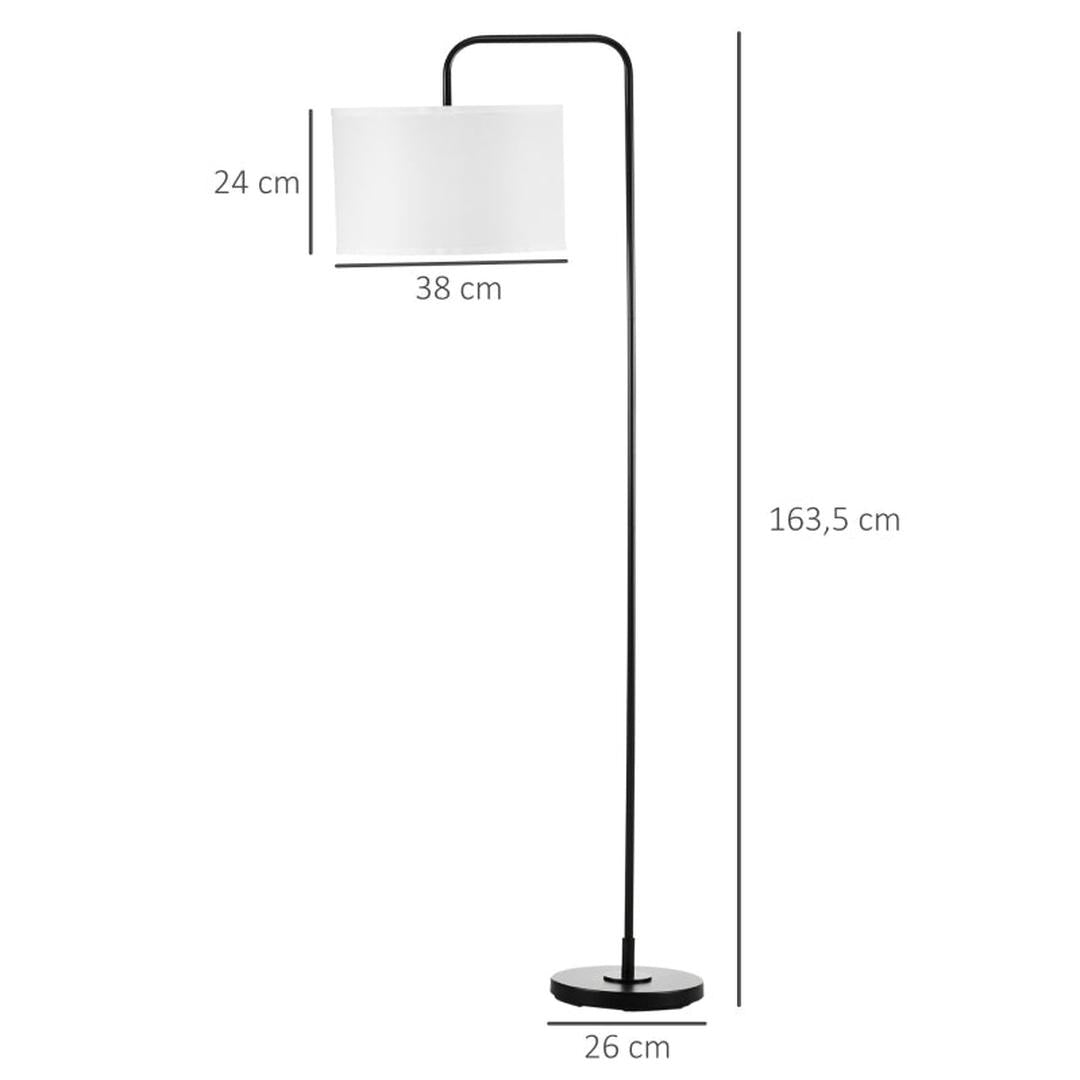 Staande lamp met E27 fitting – metalen frame – 150 cm hoog