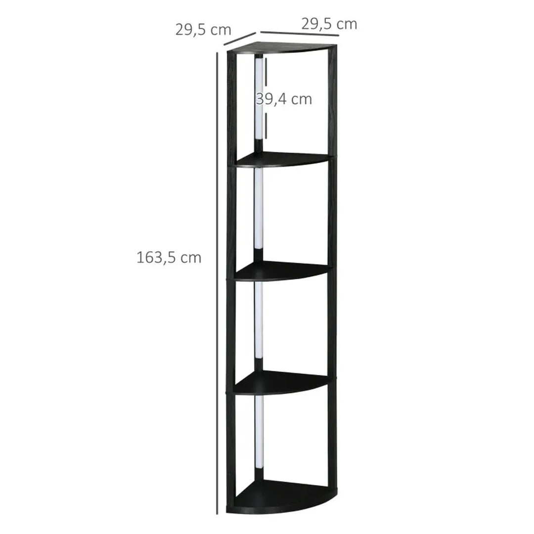 Vloerlamp met plank – staande lamp met E27 fitting – geschikt voor woonkamer en slaapkamer – exclusief lamp