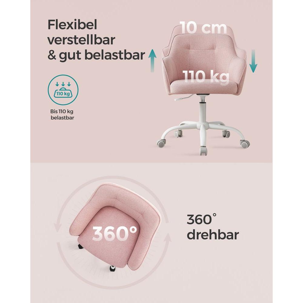 In Hoogte Verstelbare Bureaustoel – Comfortabele Werkstoel voor Thuis en Kantoor