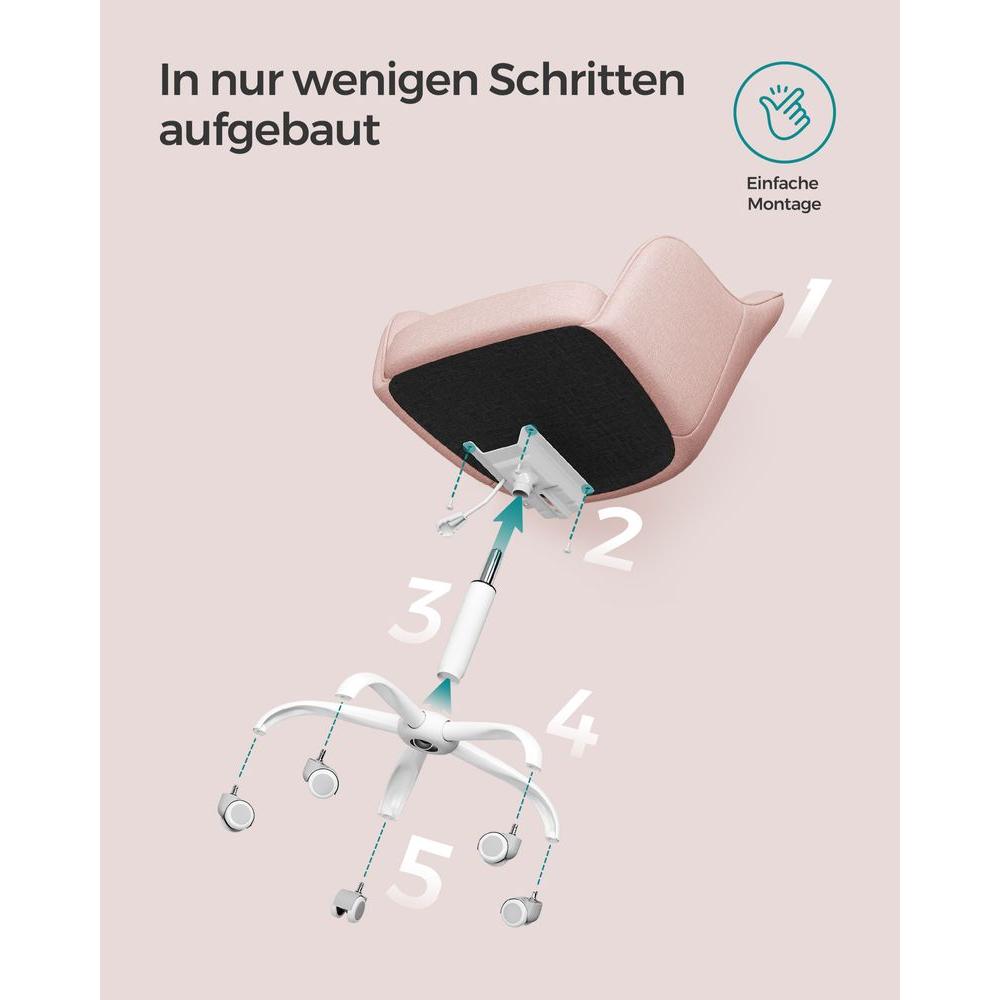 In Hoogte Verstelbare Bureaustoel – Comfortabele Werkstoel voor Thuis en Kantoor
