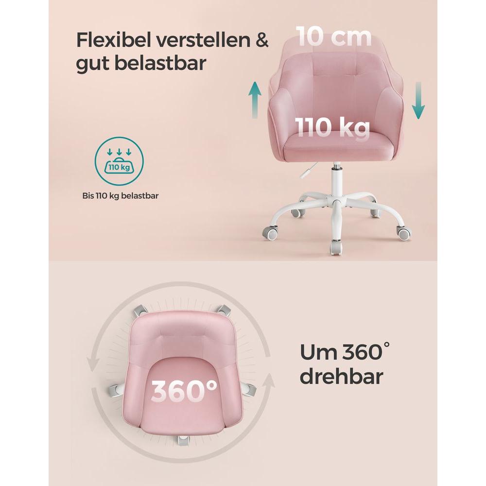 In Hoogte Verstelbare Bureaustoel – Comfortabele Werkstoel voor Thuis en Kantoor