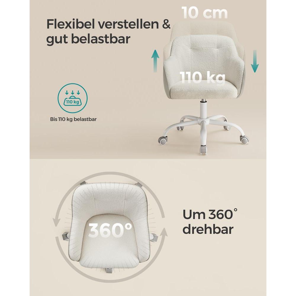 In Hoogte Verstelbare Bureaustoel – Comfortabele Werkstoel voor Thuis en Kantoor