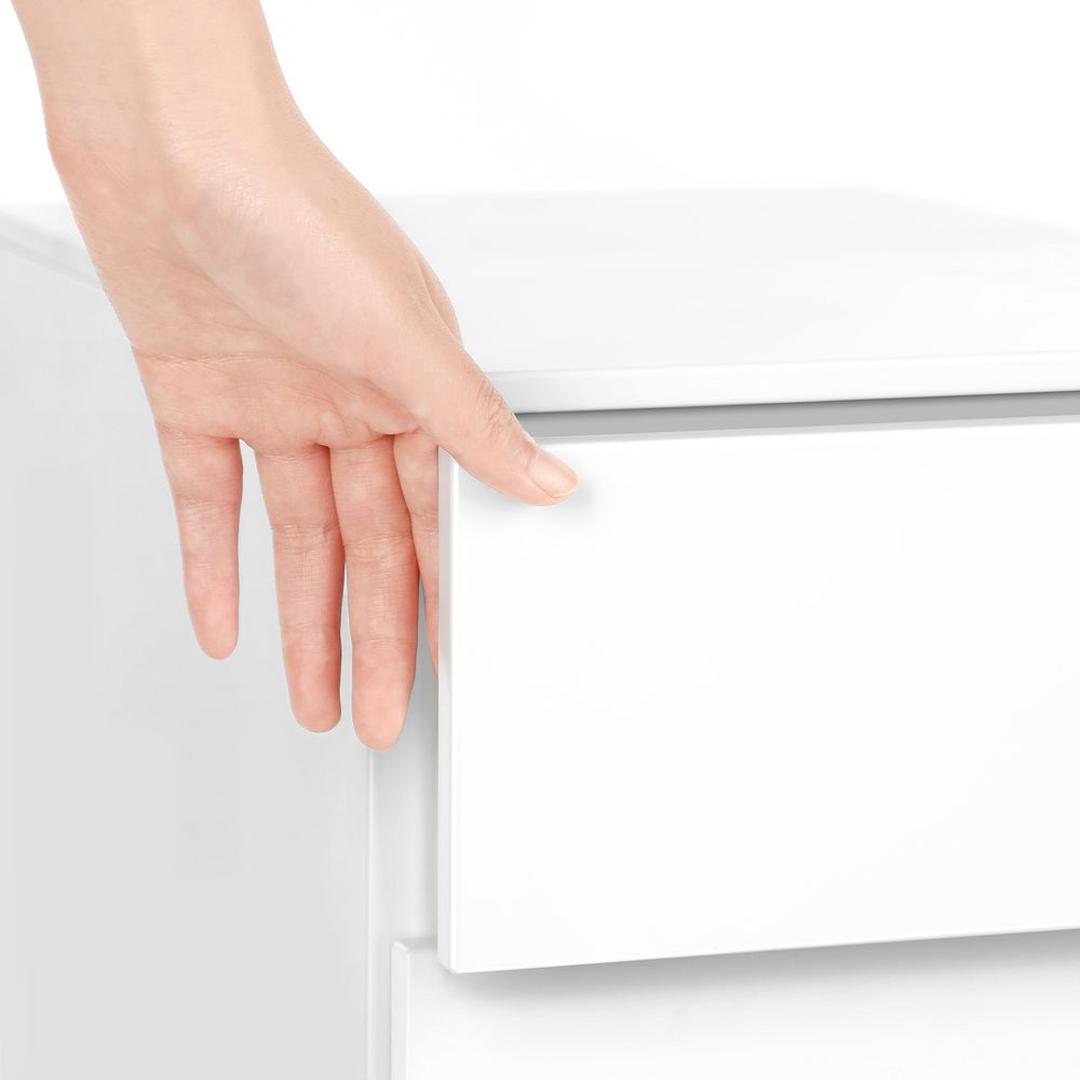 Verrijdbare Ladecontainer met 3 Lades – Zwarte of witte Opbergunit op Wielen voor Kantoor of Thuis