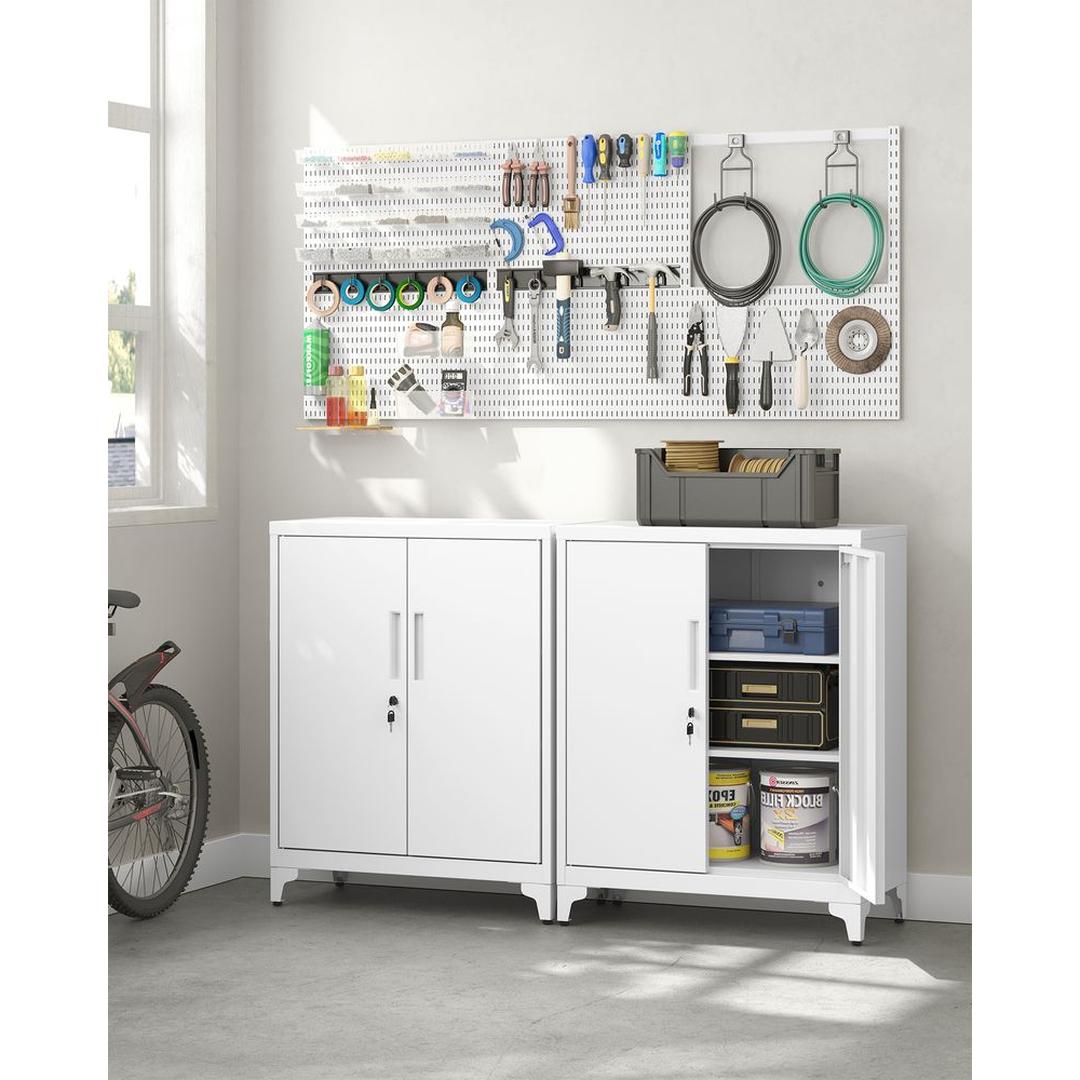 Stalen Opbergkast met Deuren – Stevige Bergkast voor Kantoor, Werkplaats of Bijkeuken