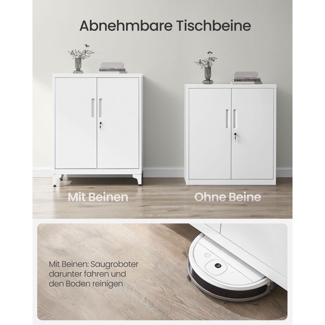 Stalen Opbergkast met Deuren – Stevige Bergkast voor Kantoor, Werkplaats of Bijkeuken