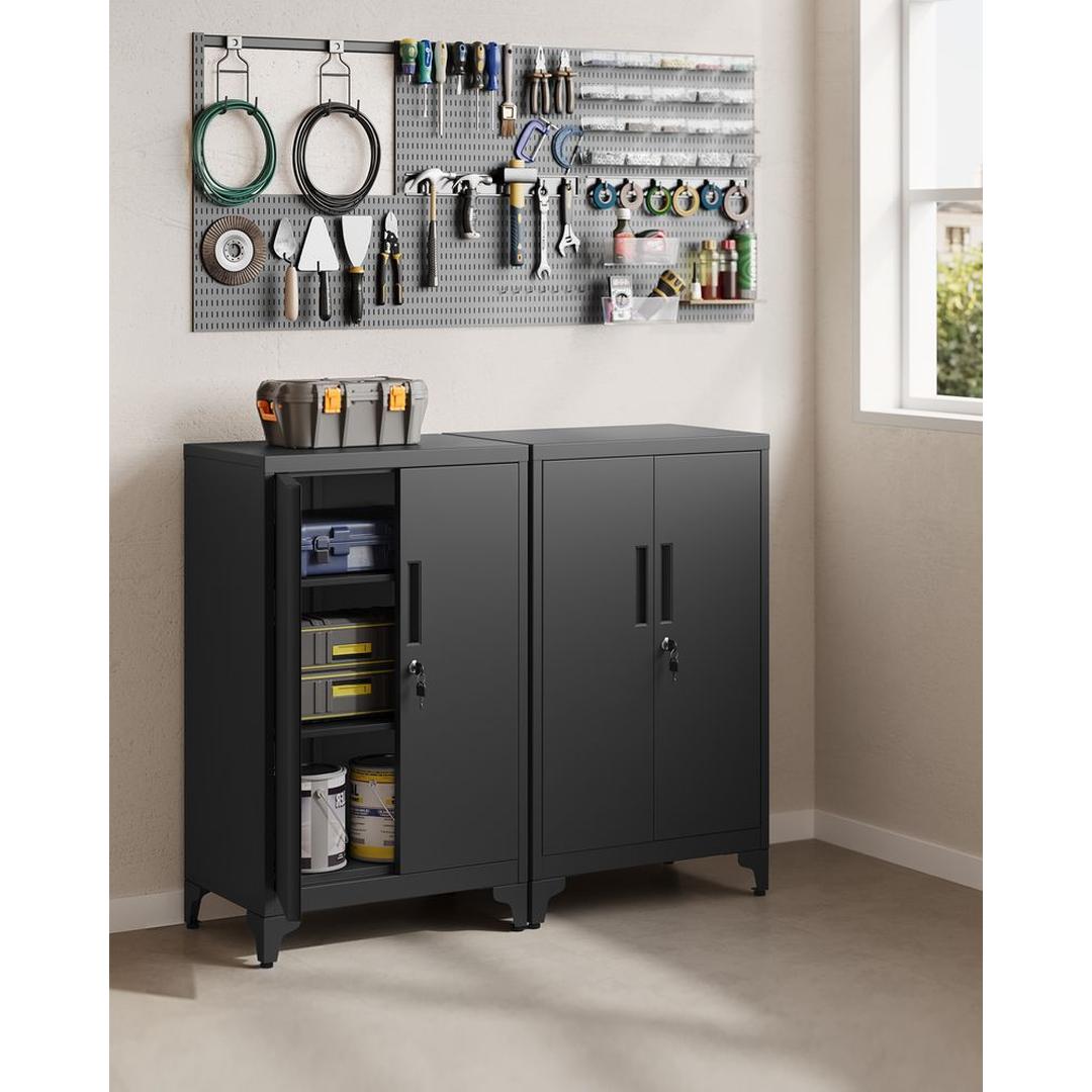 Stalen Opbergkast met Deuren – Stevige Bergkast voor Kantoor, Werkplaats of Bijkeuken