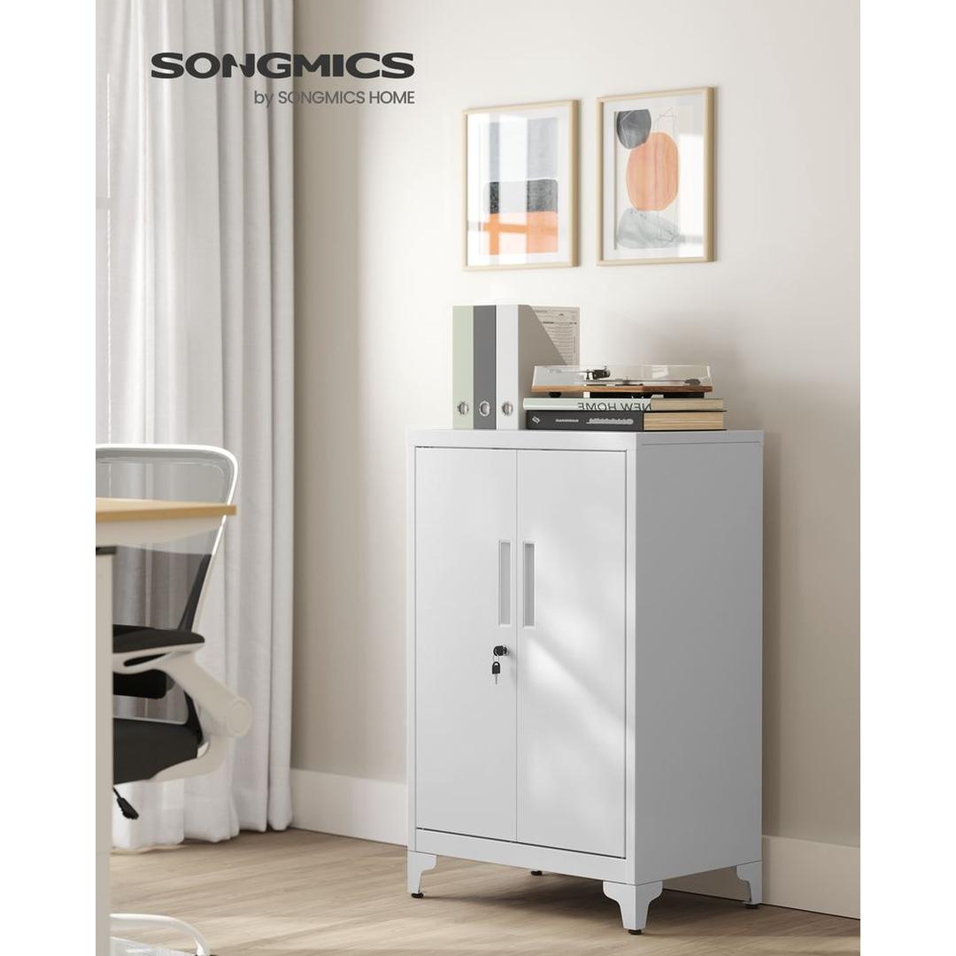 Stalen Opbergkast met Deuren – Stevige Bergkast voor Kantoor, Werkplaats of Bijkeuken