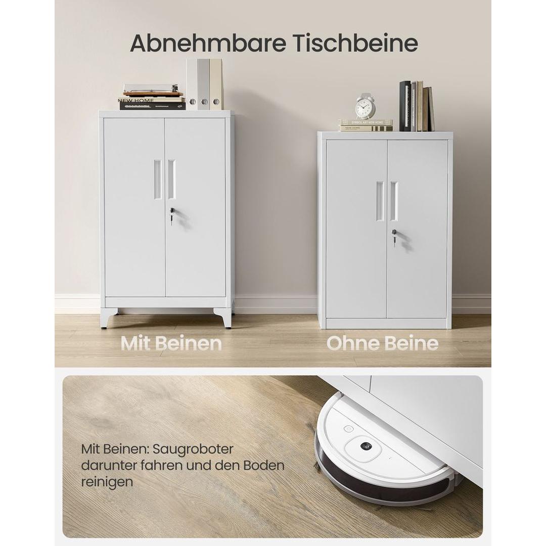 Stalen Opbergkast met Deuren – Stevige Bergkast voor Kantoor, Werkplaats of Bijkeuken