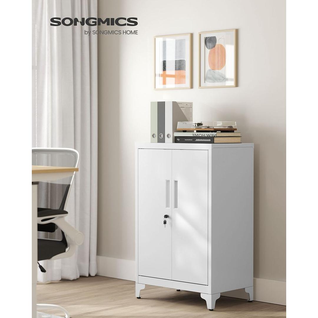 Stalen Opbergkast met Deuren – Stevige Bergkast voor Kantoor, Werkplaats of Bijkeuken