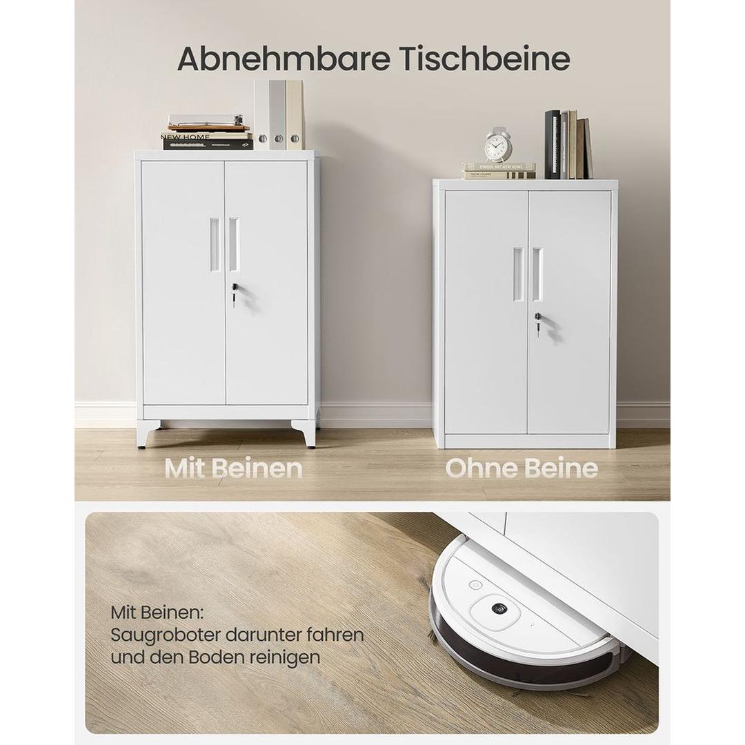 Stalen Opbergkast met Deuren – Stevige Bergkast voor Kantoor, Werkplaats of Bijkeuken