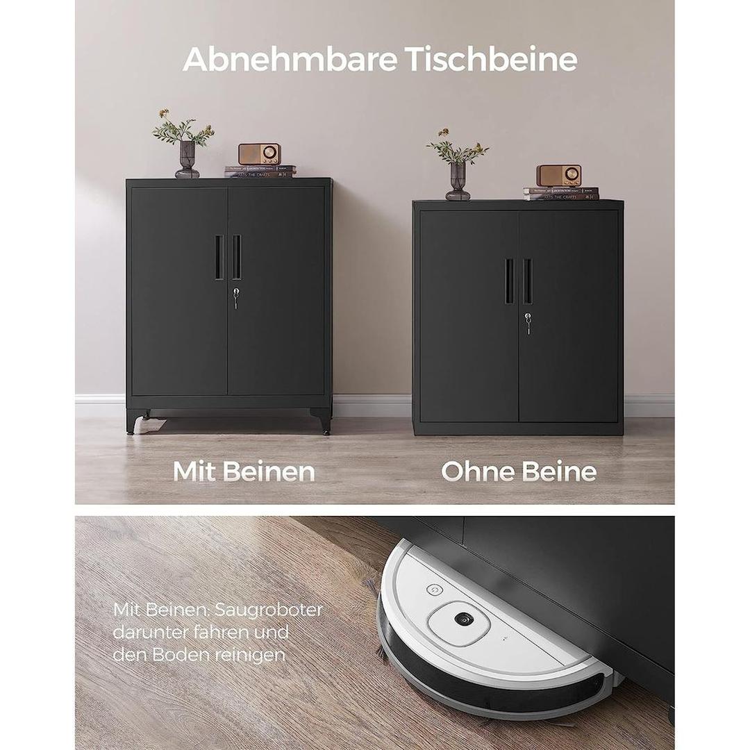 Stalen Opbergkast met Deuren – Stevige Bergkast voor Kantoor, Werkplaats of Bijkeuken