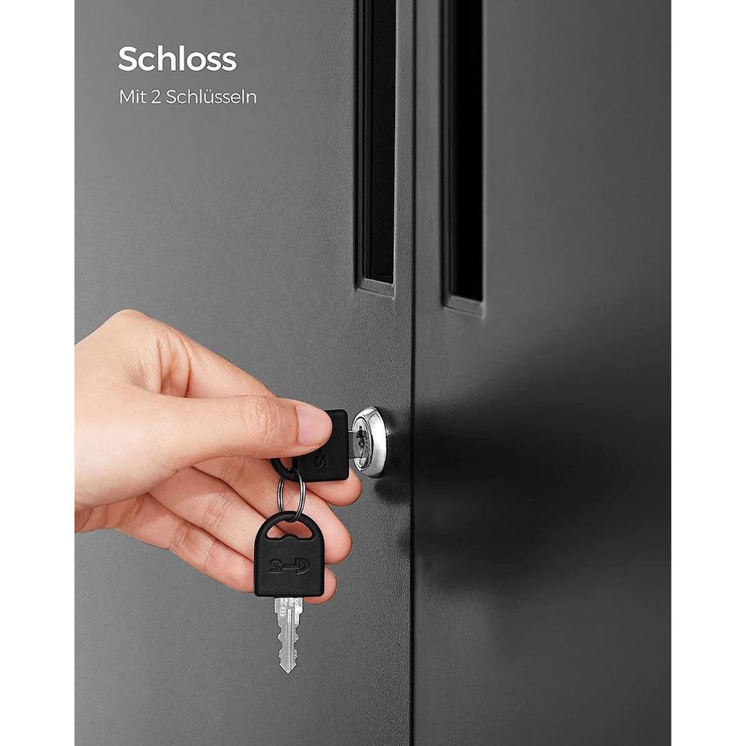 Stalen Opbergkast met Deuren – Stevige Bergkast voor Kantoor, Werkplaats of Bijkeuken