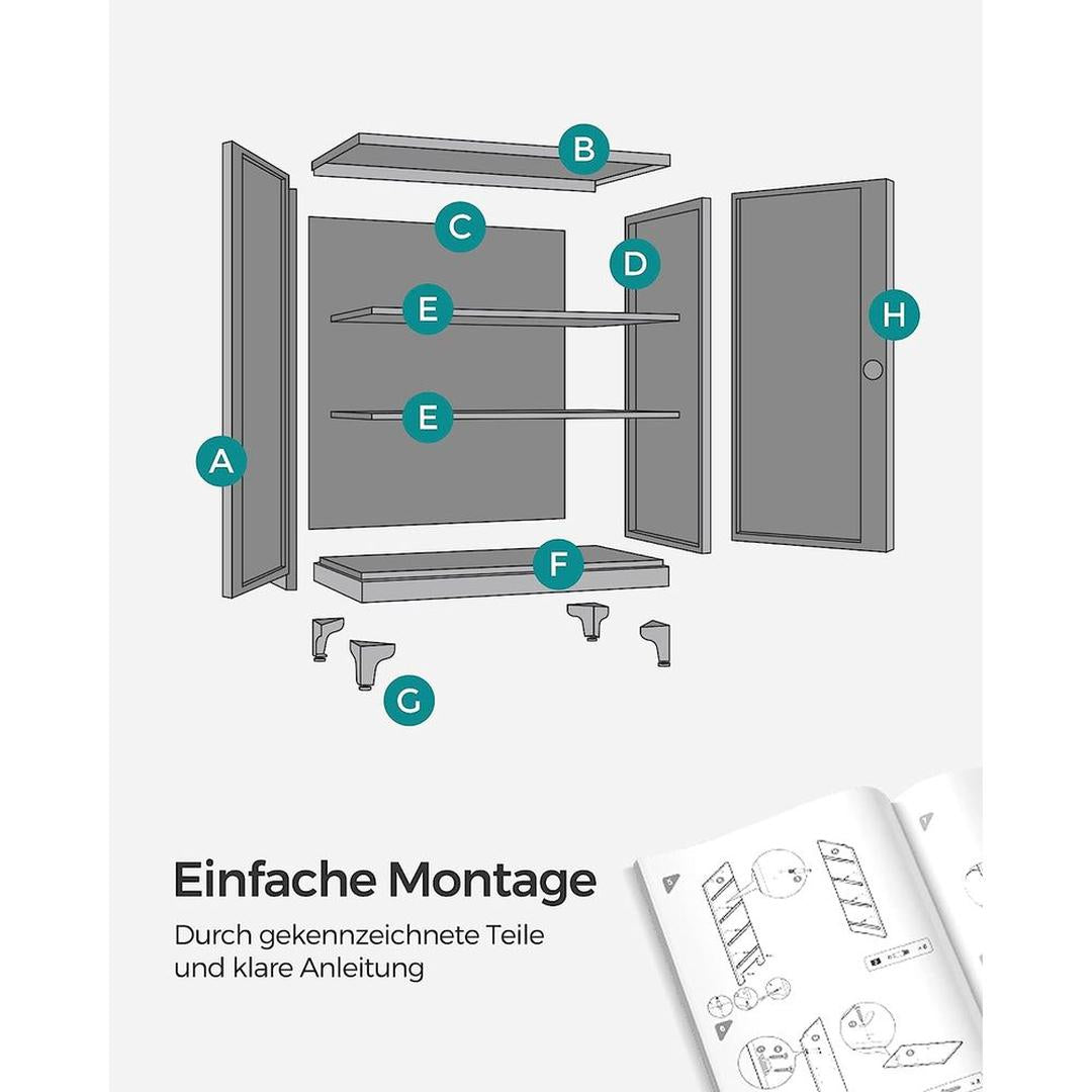 Stalen Opbergkast met Deuren – Stevige Bergkast voor Kantoor, Werkplaats of Bijkeuken