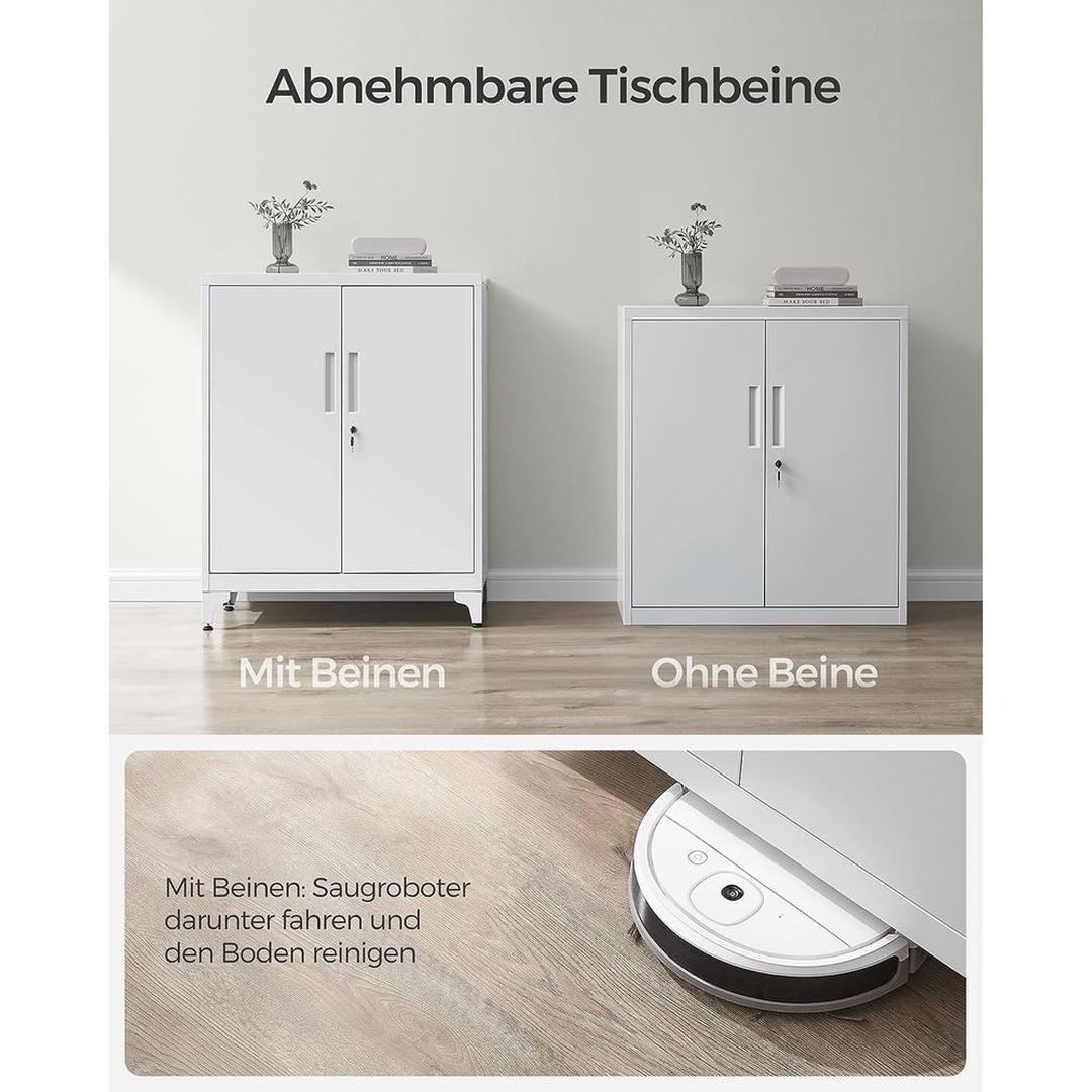 Stalen Opbergkast met Deuren – Stevige Bergkast voor Kantoor, Werkplaats of Bijkeuken