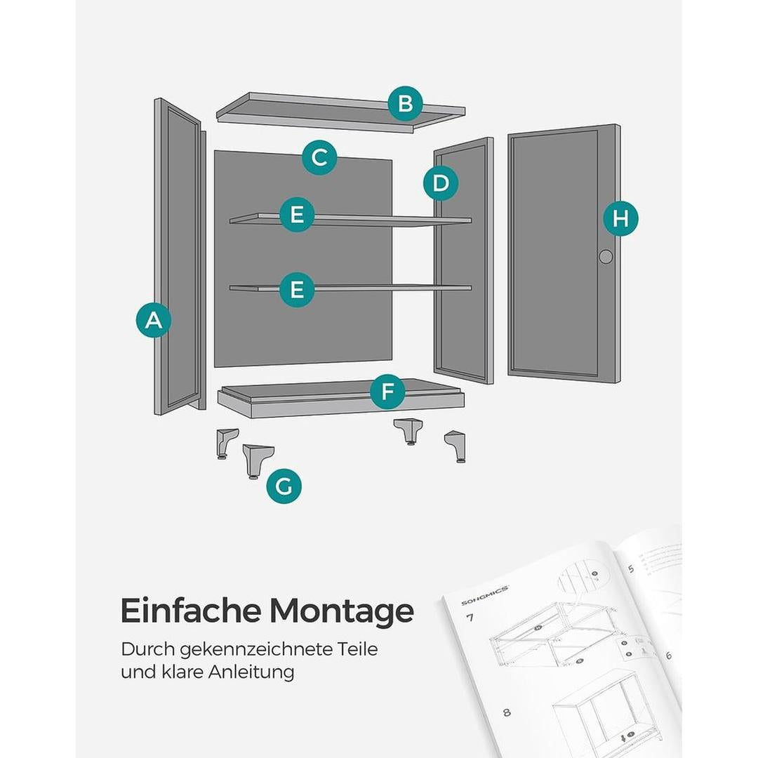 Stalen Opbergkast met Deuren – Stevige Bergkast voor Kantoor, Werkplaats of Bijkeuken