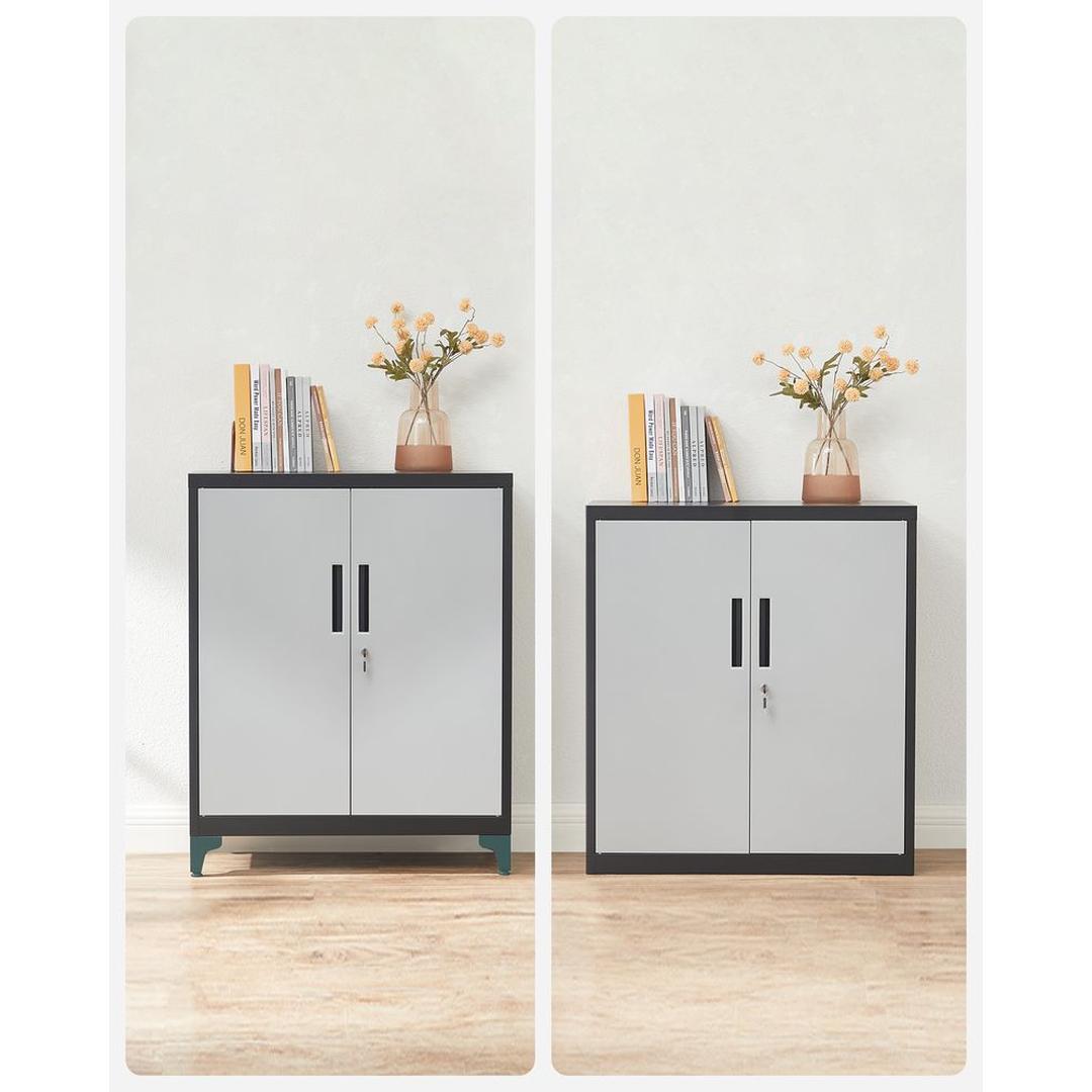 Stalen Opbergkast met Deuren – Stevige Bergkast voor Kantoor, Werkplaats of Bijkeuken