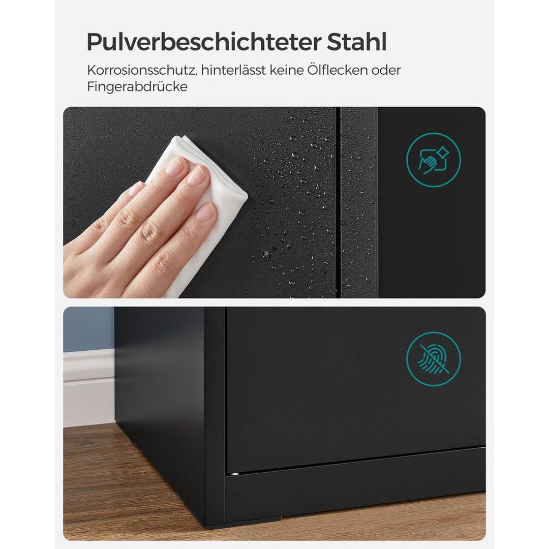 Archiefkast met 2 Deuren – Afsluitbare Opbergkast voor Kantoor en Thuiswerkplek
