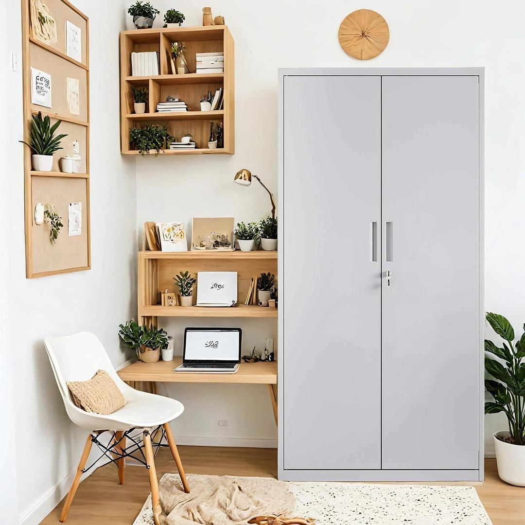 Multifunctionele Opbergkast met Deuren – Geschikt als Archiefkast of Bergkast voor Kantoor en Thuis