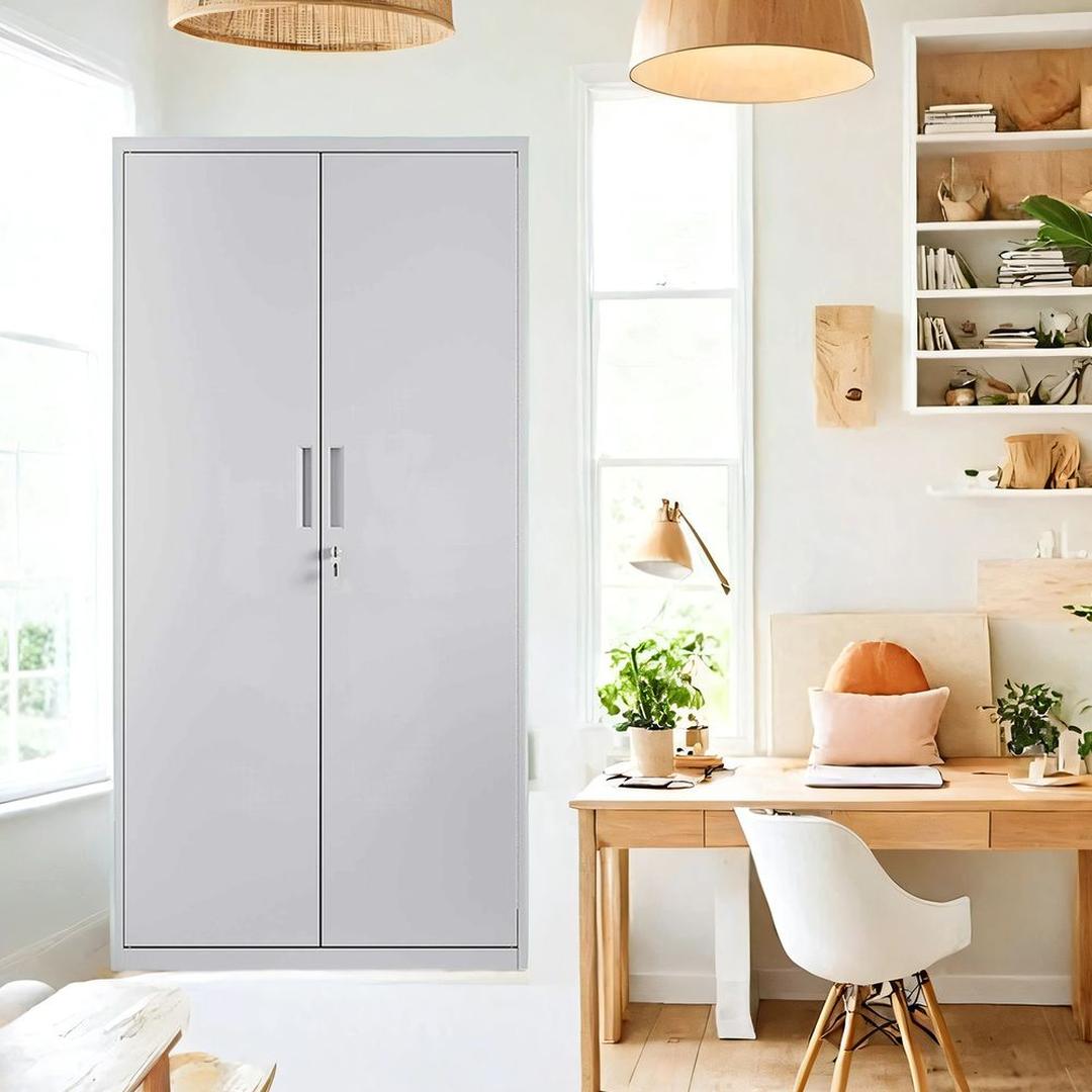 Multifunctionele Opbergkast met Deuren – Geschikt als Archiefkast of Bergkast voor Kantoor en Thuis