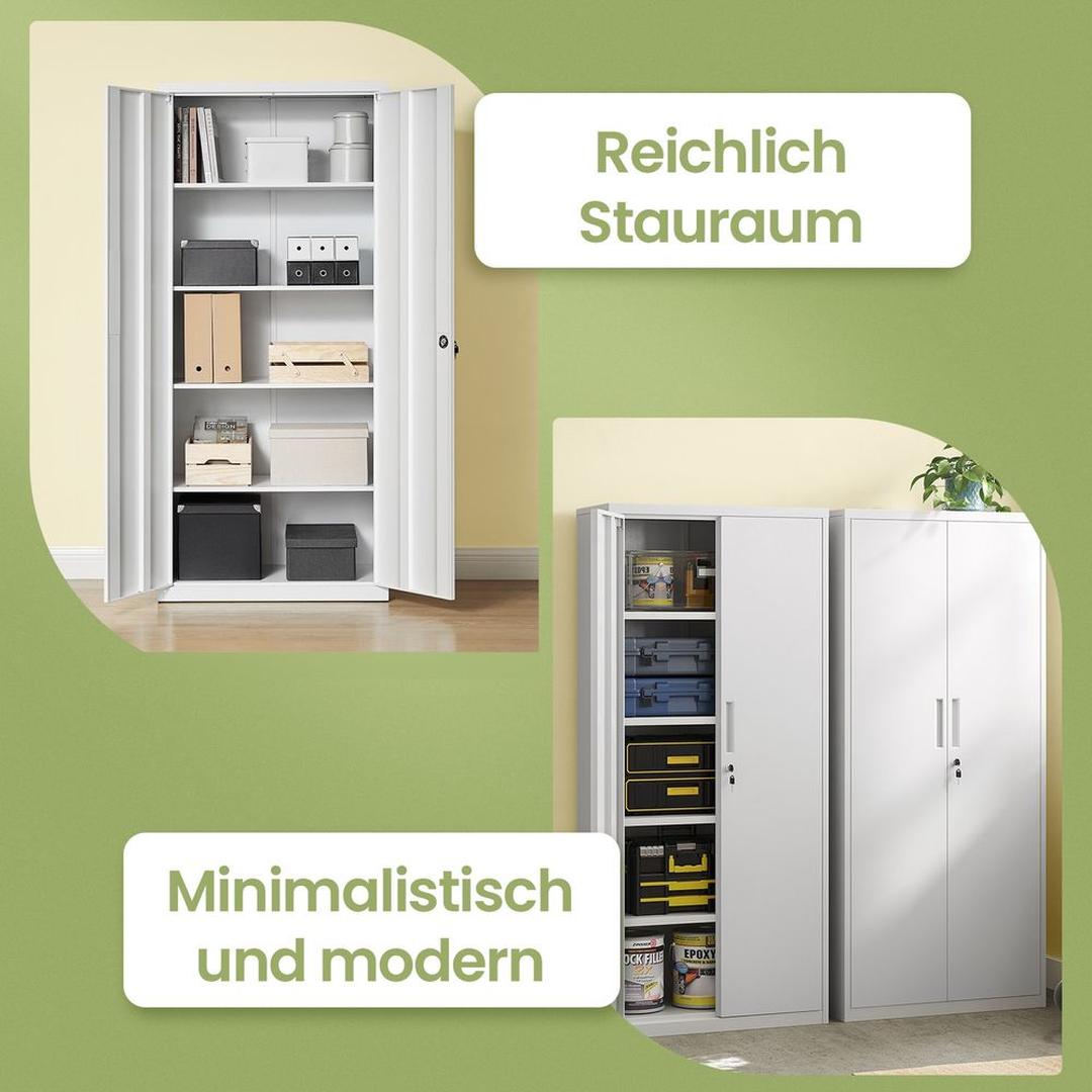 Multifunctionele Opbergkast met Deuren – Geschikt als Archiefkast of Bergkast voor Kantoor en Thuis