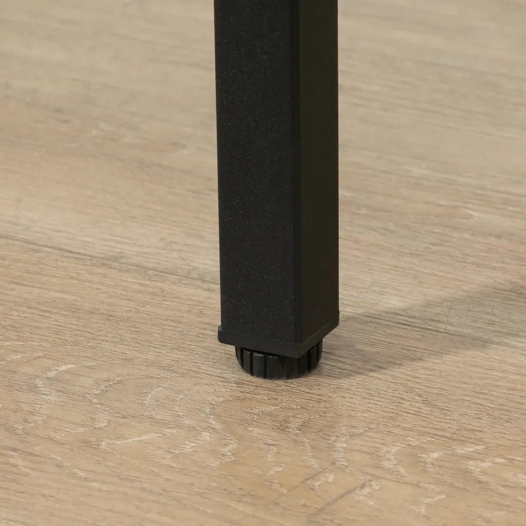 Barset – 3-delig met 1 Bartafel en 2 Krukken van Metaal en Hout, Zwart/Naturel