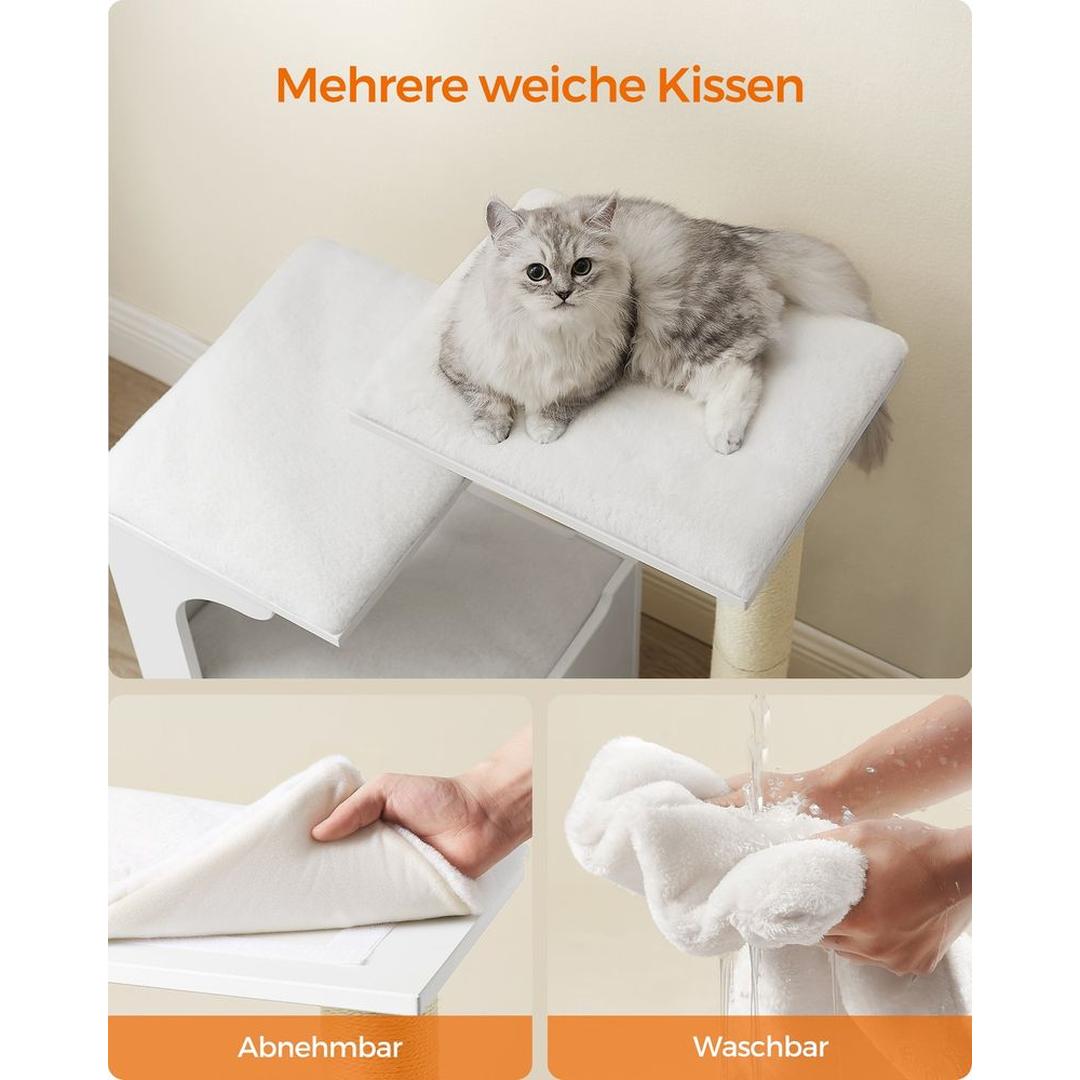 Krabpaal 88 cm in Vintagebruin – Compact Klim- en Speelmeubel voor Katten