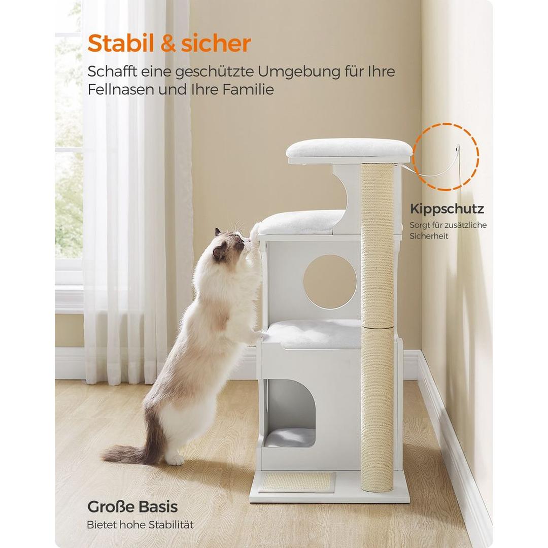 Krabpaal 88 cm in Vintagebruin – Compact Klim- en Speelmeubel voor Katten