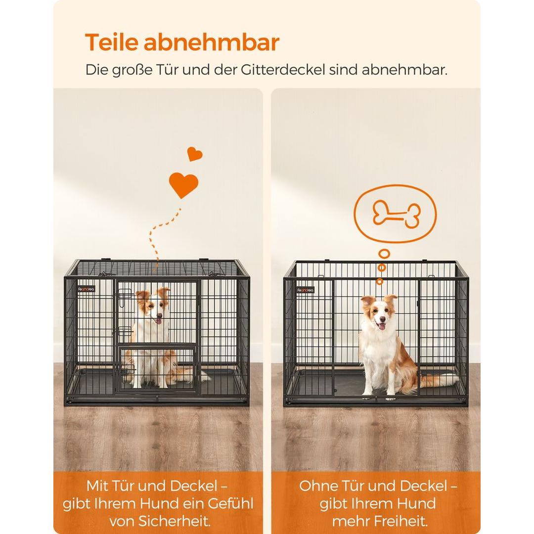 Draagbare Hondenbench met Stevige Constructie – Opvouwbare Transportkooi voor Hond