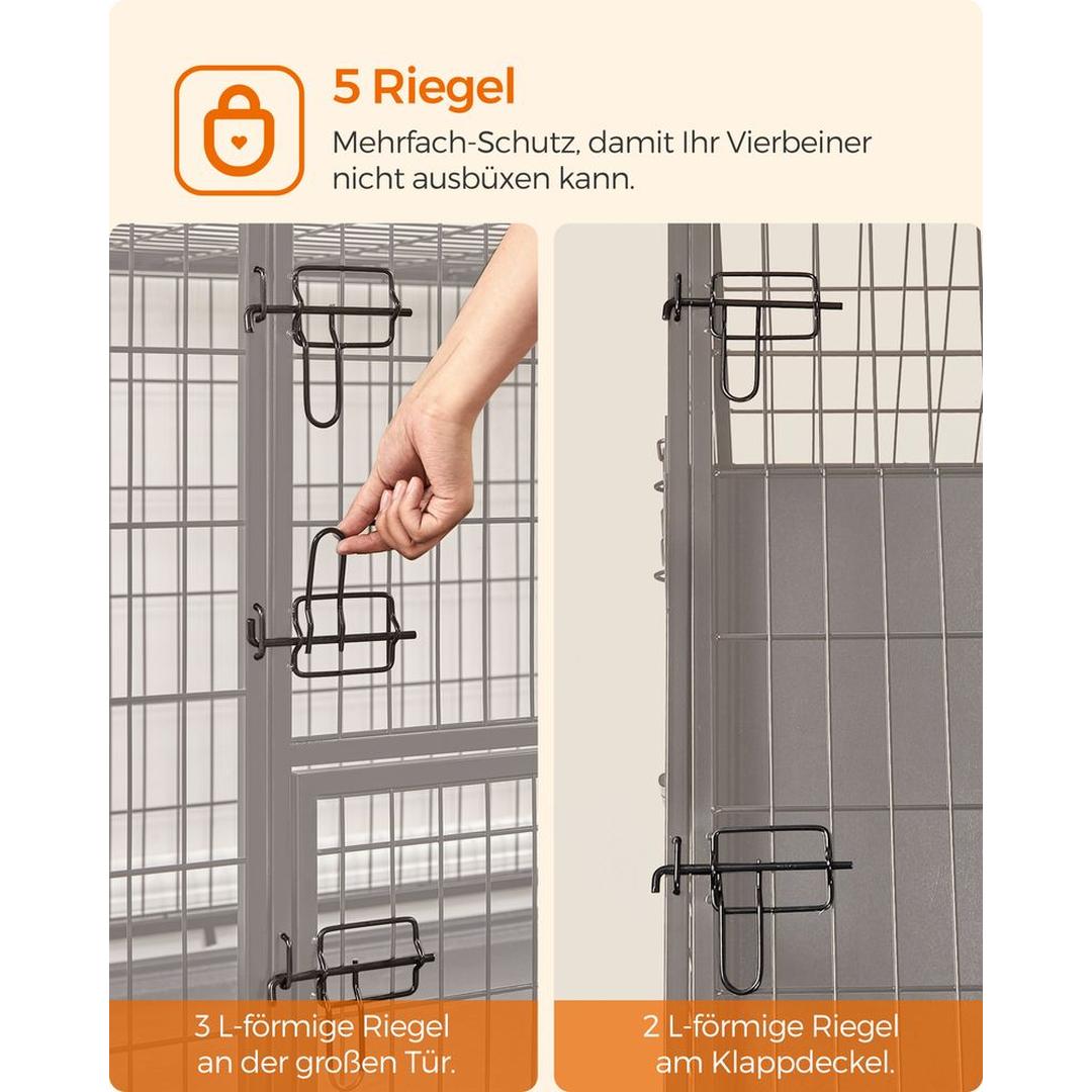 Draagbare Hondenbench met Stevige Constructie – Opvouwbare Transportkooi voor Hond