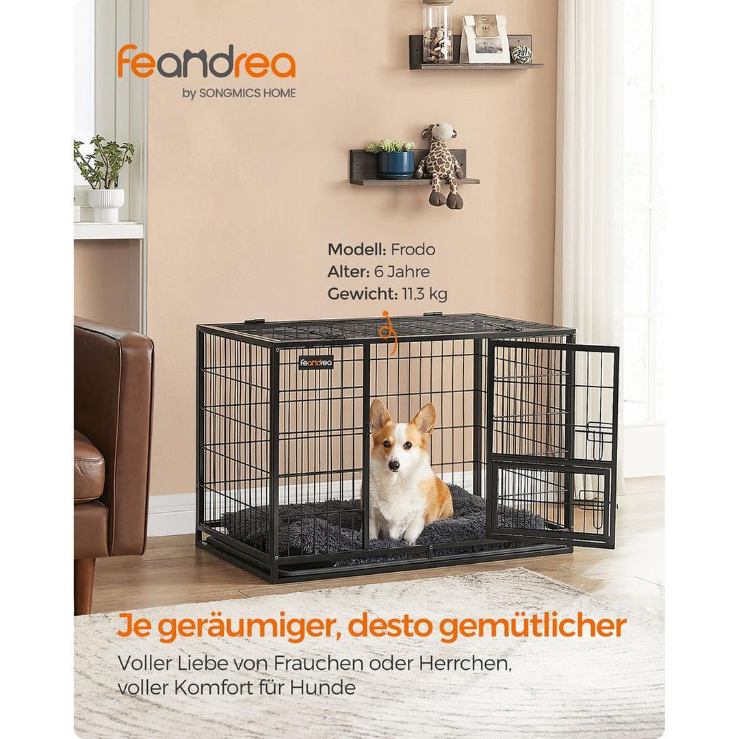 Draagbare Hondenbench met Stevige Constructie – Opvouwbare Transportkooi voor Hond