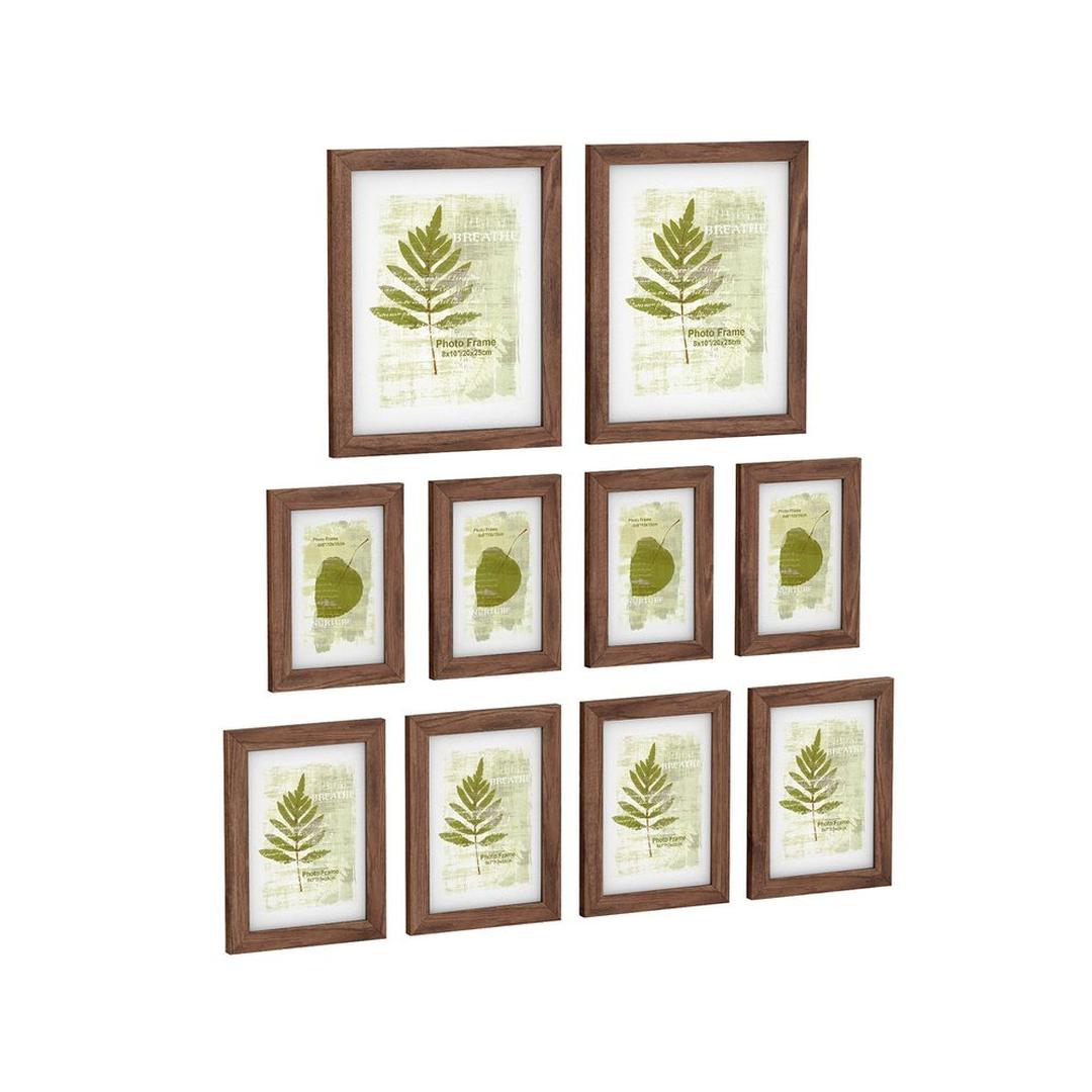 Fotolijsten Set van 10 – Zwarte Bilderframes voor Wand of Tafel met Verschillende Formaten