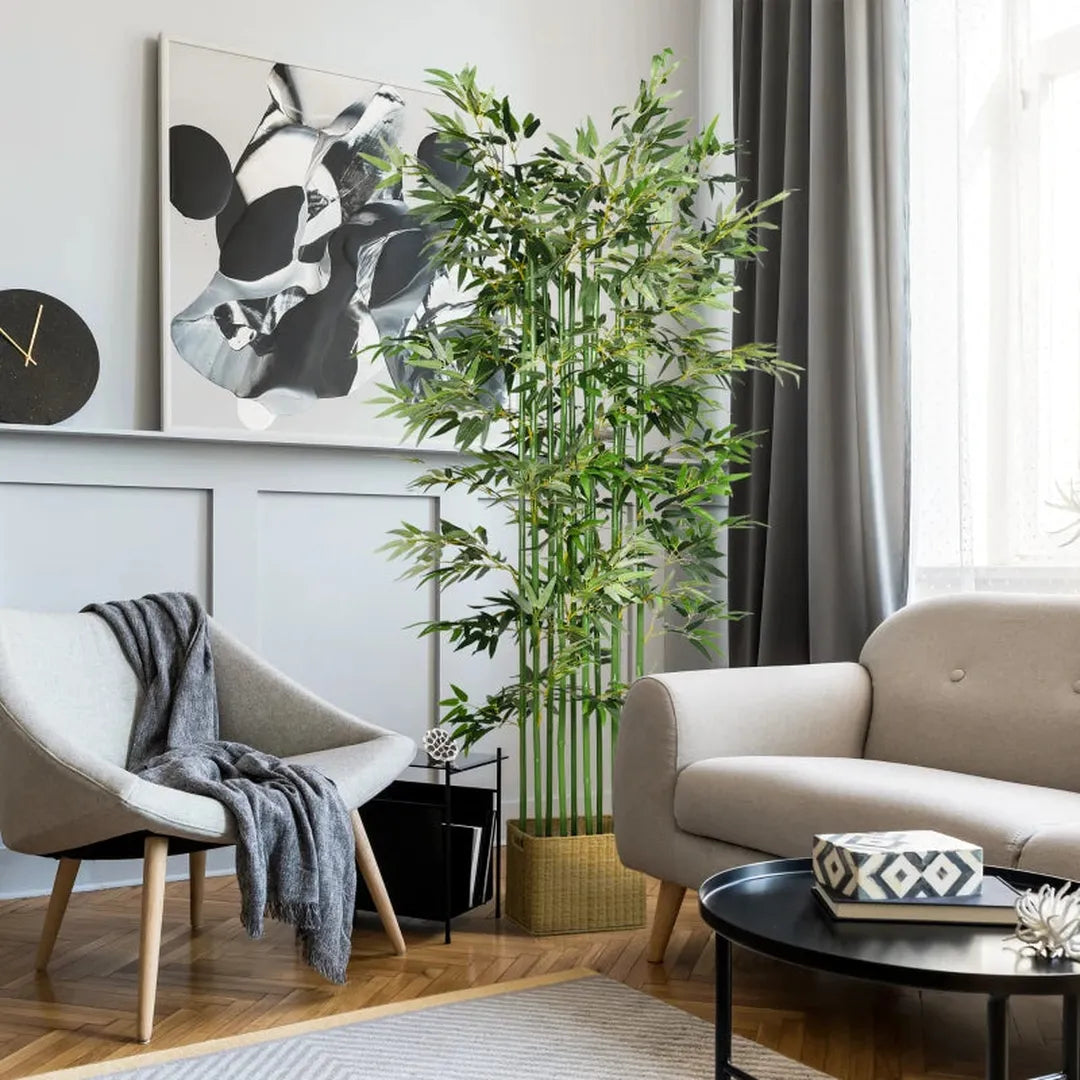 Nepplant Wisteria – 165 cm hoog – kunstbloem in pot – plastic – voor kantoor en woonkamer