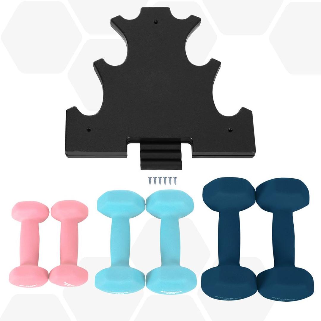 Dumbbell Set met Hantelrek – Verstelbare Korte Halters met Opbergstandaard voor Thuisfitness