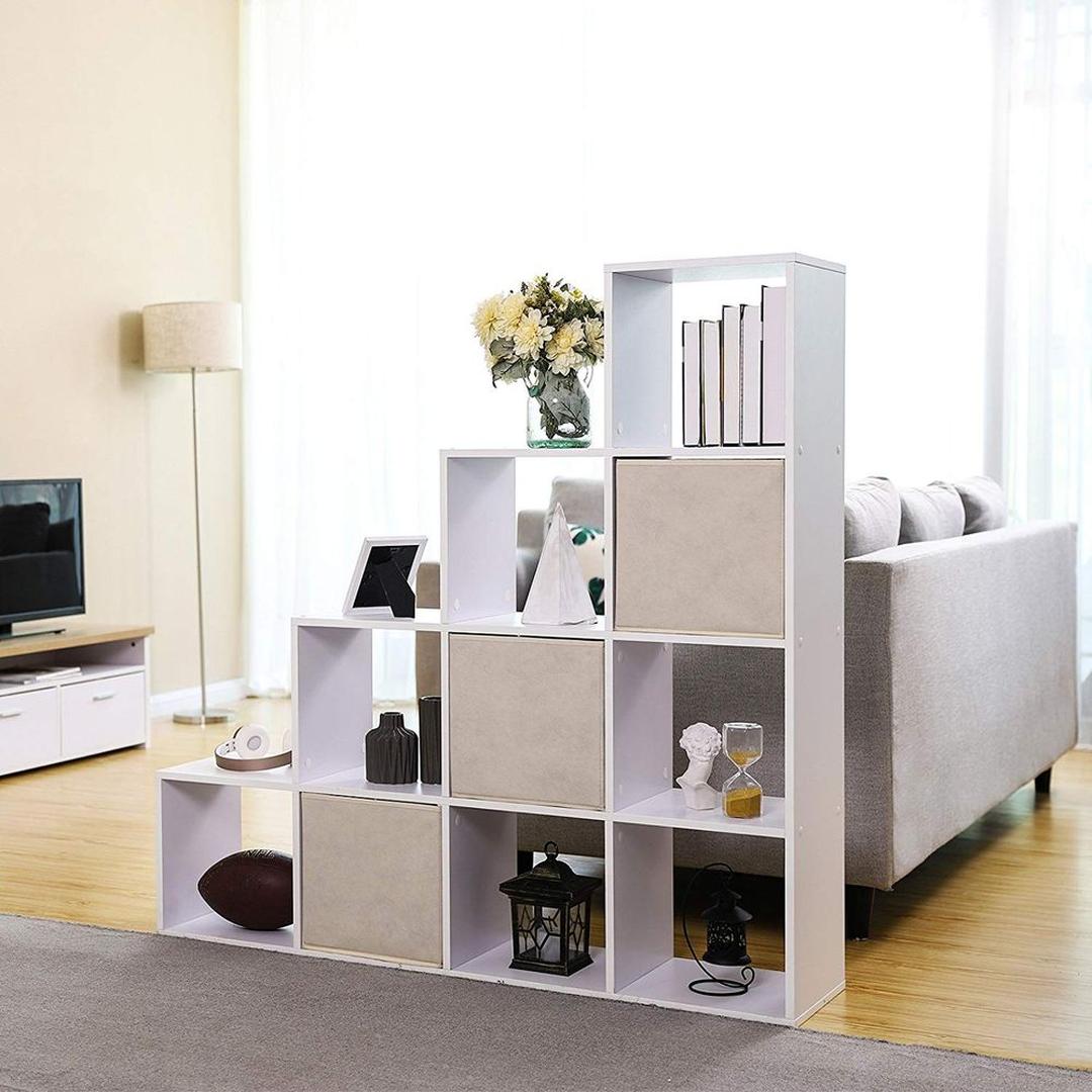 Boekenkast met 10 Kubusvakken – Open Opbergkast voor Boeken, Decoratie en Accessoires