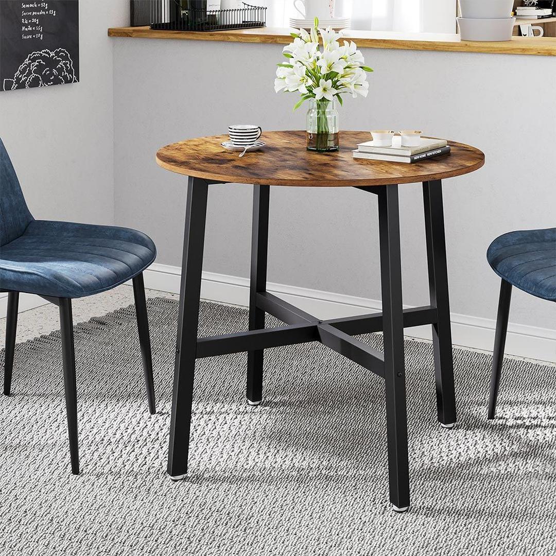 Ronde Keukentafel 80 × 75 cm – Compacte Eettafel voor Keuken of Eetkamer